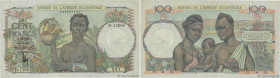 Country : FRENCH WEST AFRICA (1895-1958) 
Face Value : 100 Francs  
Date : 02 octobre 1951 
Period/Province/Bank : Banque de l'Afrique Occidentale 
Ca...