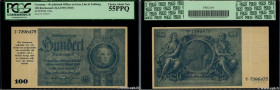 Country : GERMANY 
Face Value : 100 Reichsmark  
Date : (1945) 
Period/Province/Bank : Emergency issue 
Catalogue reference : P.190a 
Additional refer...
