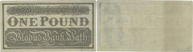 Country : ENGLAND 
Face Value : 1 Pound  
Date : Sans 
Period/Province/Bank : Bladud Bank Bath 
French City : Bath 
Alphabet - signatures - series : S...