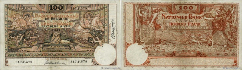 Country : BELGIUM 
Face Value : 100 Francs  
Date : 11 janvier 1911 
Period/Prov...