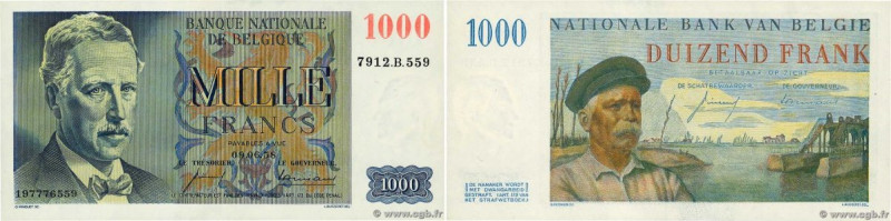 Country : BELGIUM 
Face Value : 1000 Francs  
Date : 09 juin 1958 
Period/Provin...