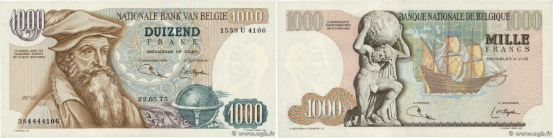 Country : BELGIUM 
Face Value : 1000 Francs  
Date : 22 mai 1975 
Period/Provinc...