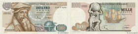 Country : BELGIUM 
Face Value : 1000 Francs  
Date : 22 mai 1975 
Period/Province/Bank : Banque Nationale de Belgique 
Catalogue reference : P.136b 
A...