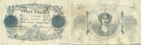 Country : FRANCE 
Face Value : 20 Francs type 1871 - Bleu Faux 
Date : 02 mai 1873 
Period/Province/Bank : Banque de France, XIXe siècle 
Catalogue re...