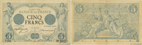 Country : FRANCE 
Face Value : 5 Francs NOIR  
Date : 08 mai 1873 
Period/Province/Bank : Banque de France, XXe siècle 
Catalogue reference : F.01.18 ...
