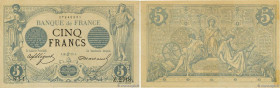 Country : FRANCE 
Face Value : 5 Francs NOIR  
Date : 26 juin 1873 
Period/Province/Bank : Banque de France, XXe siècle 
Catalogue reference : F.01.19...