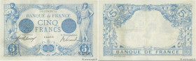 Country : FRANCE 
Face Value : 5 Francs BLEU  
Date : 08 janvier 1915 
Period/Province/Bank : Banque de France, XXe siècle 
Catalogue reference : F.02...