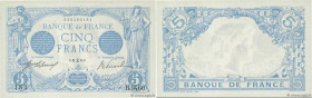 Country : FRANCE 
Face Value : 5 Francs BLEU  
Date : 22 décembre 1915 
Period/Province/Bank : Banque de France, XXe siècle 
Catalogue reference : F.0...