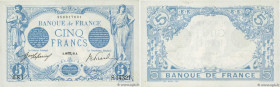 Country : FRANCE 
Face Value : 5 Francs BLEU  
Date : 10 octobre 1916 
Period/Province/Bank : Banque de France, XXe siècle 
Catalogue reference : F.02...