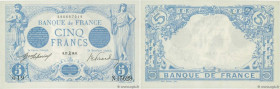 Country : FRANCE 
Face Value : 5 Francs BLEU  
Date : 27 décembre 1916 
Period/Province/Bank : Banque de France, XXe siècle 
Catalogue reference : F.0...