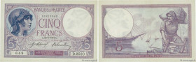 Country : FRANCE 
Face Value : 5 Francs FEMME CASQUÉE  
Date : 22 juin 1918 
Period/Province/Bank : Banque de France, XXe siècle 
Catalogue reference ...