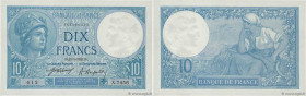 Country : FRANCE 
Face Value : 10 Francs MINERVE  
Date : 21 janvier 1921 
Period/Province/Bank : Banque de France, XXe siècle 
Catalogue reference : ...