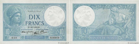 Country : FRANCE 
Face Value : 10 Francs MINERVE modifié  
Date : 16 janvier 1941 
Period/Province/Bank : Banque de France, XXe siècle 
Catalogue refe...