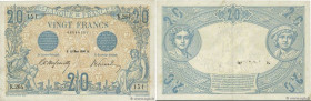 Country : FRANCE 
Face Value : 20 Francs BLEU  
Date : 19 mars 1906 
Period/Province/Bank : Banque de France, XXe siècle 
Catalogue reference : F.10.0...