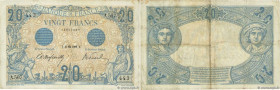Country : FRANCE 
Face Value : 20 Francs BLEU  
Date : 31 mai 1906 
Period/Province/Bank : Banque de France, XXe siècle 
Catalogue reference : F.10.01...