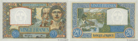Country : FRANCE 
Face Value : 20 Francs TRAVAIL ET SCIENCE  
Date : 19 décembre 1940 
Period/Province/Bank : Banque de France, XXe siècle 
Catalogue ...