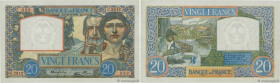 Country : FRANCE 
Face Value : 20 Francs TRAVAIL ET SCIENCE  
Date : 20 février 1941 
Period/Province/Bank : Banque de France, XXe siècle 
Catalogue r...