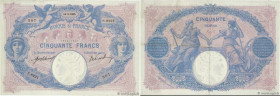 Country : FRANCE 
Face Value : 50 Francs BLEU ET ROSE  
Date : 14 mai 1915 
Period/Province/Bank : Banque de France, XXe siècle 
Catalogue reference :...