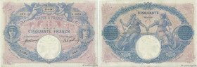 Country : FRANCE 
Face Value : 50 Francs BLEU ET ROSE  
Date : 23 mars 1917 
Period/Province/Bank : Banque de France, XXe siècle 
Catalogue reference ...