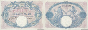 Country : FRANCE 
Face Value : 50 Francs BLEU ET ROSE  
Date : 13 décembre 1924 
Period/Province/Bank : Banque de France, XXe siècle 
Catalogue refere...