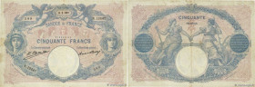 Country : FRANCE 
Face Value : 50 Francs BLEU ET ROSE  
Date : 03 janvier au 25 mars 1927 
Period/Province/Bank : Banque de France, XXe siècle 
Catalo...
