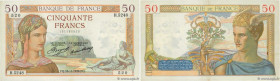 Country : FRANCE 
Face Value : 50 Francs CÉRÈS  
Date : 19 novembre 1936 
Period/Province/Bank : Banque de France, XXe siècle 
Catalogue reference : F...