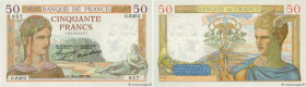 Country : FRANCE 
Face Value : 50 Francs CÉRÈS  
Date : 13 mai 1937 
Period/Province/Bank : Banque de France, XXe siècle 
Catalogue reference : F.17.3...