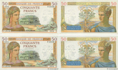 Country : FRANCE 
Face Value : 50 Francs CÉRÈS modifié Lot 
Date : 08 février 1940 
Period/Province/Bank : Banque de France, XXe siècle 
Catalogue ref...