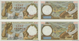 Country : FRANCE 
Face Value : 100 Francs SULLY Consécutifs 
Date : 29 janvier 1942 
Period/Province/Bank : Banque de France, XXe siècle 
Catalogue re...