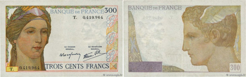 Country : FRANCE 
Face Value : 300 Francs  
Date : (09 février 1939) 
Period/Pro...