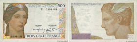 Country : FRANCE 
Face Value : 300 Francs  
Date : (09 février 1939) 
Period/Province/Bank : Banque de France, XXe siècle 
Catalogue reference : F.29....