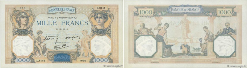 Country : FRANCE 
Face Value : 1000 Francs CÉRÈS ET MERCURE type modifié  
Date ...