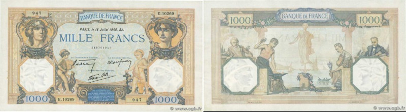 Country : FRANCE 
Face Value : 1000 Francs CÉRÈS ET MERCURE type modifié  
Date ...