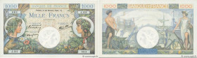 Country : FRANCE 
Face Value : 1000 Francs COMMERCE ET INDUSTRIE Consécutifs 
Date : 24 octobre 1940 
Period/Province/Bank : Banque de France, XXe siè...