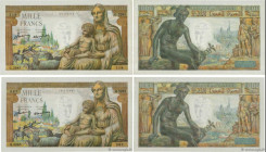Country : FRANCE 
Face Value : 1000 Francs DÉESSE DÉMÉTER Lot 
Date : 06 mai 1943 
Period/Province/Bank : Banque de France, XXe siècle 
Catalogue refe...