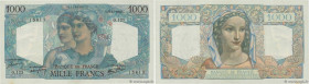 Country : FRANCE 
Face Value : 1000 Francs MINERVE ET HERCULE  
Date : 22 novembre 1945 
Period/Province/Bank : Banque de France, XXe siècle 
Catalogu...