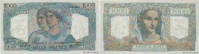 Country : FRANCE 
Face Value : 1000 Francs MINERVE ET HERCULE  
Date : 03 octobre 1946 
Period/Province/Bank : Banque de France, XXe siècle 
Catalogue...