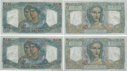 Country : FRANCE 
Face Value : 1000 Francs MINERVE ET HERCULE Lot 
Date : 01 septembre 1949 
Period/Province/Bank : Banque de France, XXe siècle 
Cata...