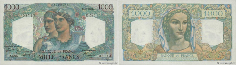 Country : FRANCE 
Face Value : 1000 Francs MINERVE ET HERCULE  
Date : 01 septem...