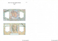 Country : FRANCE 
Face Value : 1000 Francs MINERVE ET HERCULE Planche 
Date : (1975) 
Period/Province/Bank : Banque de France, XXe siècle 
Catalogue r...