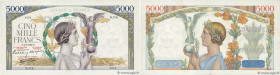 Country : FRANCE 
Face Value : 5000 Francs VICTOIRE Impression à plat  
Date : 04 mai 1939 
Period/Province/Bank : Banque de France, XXe siècle 
Catal...