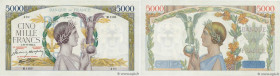 Country : FRANCE 
Face Value : 5000 Francs VICTOIRE Impression à plat  
Date : 19 novembre 1942 
Period/Province/Bank : Banque de France, XXe siècle 
...