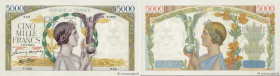 Country : FRANCE 
Face Value : 5000 Francs VICTOIRE Impression à plat  
Date : 18 mars 1943 
Period/Province/Bank : Banque de France, XXe siècle 
Cata...