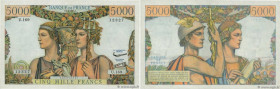 Country : FRANCE 
Face Value : 5000 Francs TERRE ET MER  
Date : 06 juin 1957 
Period/Province/Bank : Banque de France, XXe siècle 
Catalogue referenc...