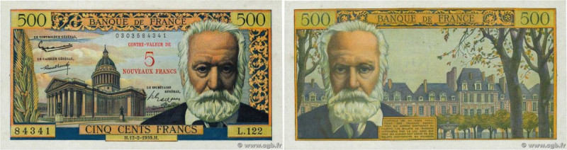 Country : FRANCE 
Face Value : 5 NF sur 500 Francs Victor HUGO  
Date : 12 févri...