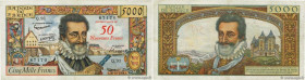 Country : FRANCE 
Face Value : 50 NF sur 5000 Francs HENRI IV  
Date : 30 octobre 1958 
Period/Province/Bank : Banque de France, XXe siècle 
Catalogue...