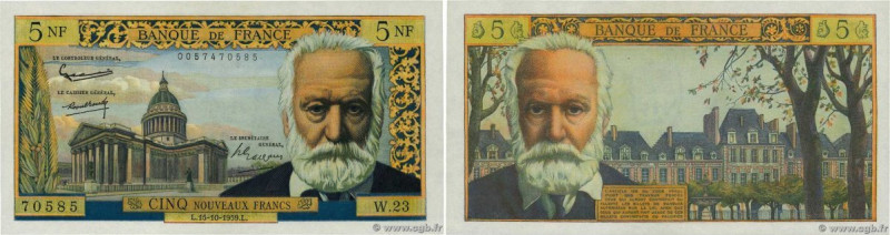 Country : FRANCE 
Face Value : 5 Nouveaux Francs VICTOR HUGO  
Date : 15 octobre...