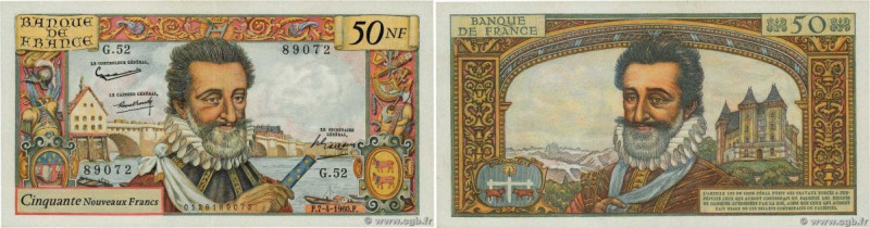 Country : FRANCE 
Face Value : 50 Nouveaux Francs HENRI IV  
Date : 07 avril 196...
