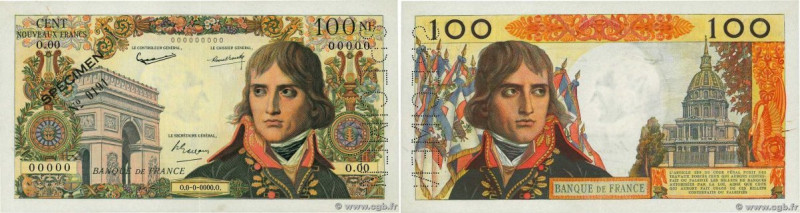 Country : FRANCE 
Face Value : 100 Nouveaux Francs BONAPARTE Spécimen 
Date : (1...
