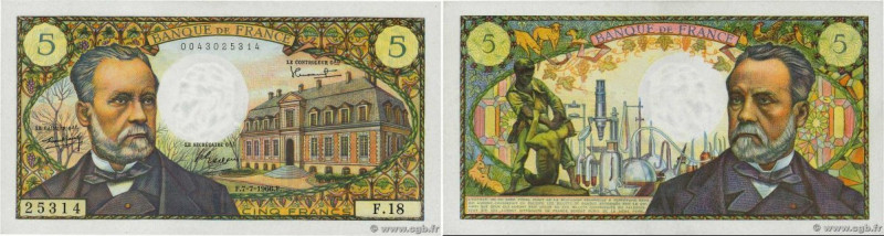Country : FRANCE 
Face Value : 5 Francs PASTEUR  
Date : 07 juillet 1966 
Period...